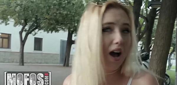  Petite Euro Blonde (Samantha Rone) Is Confronted By One Big Dick In Public - Mofos